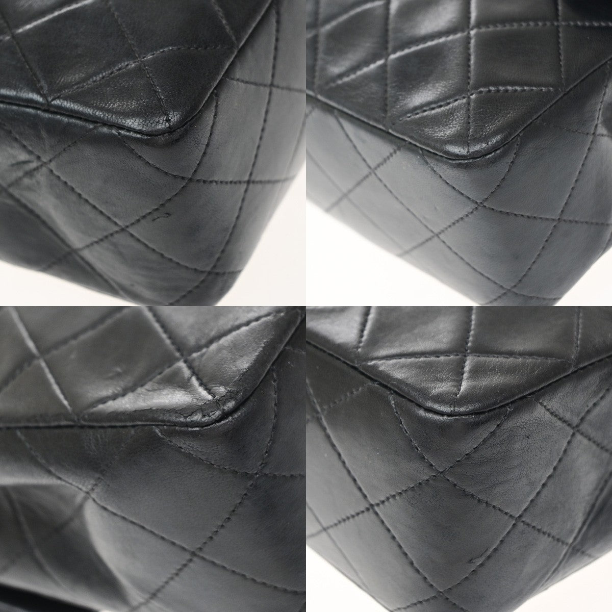 CHANEL CC Mini Matelasse Chain Shoulder Bag Leather Black GHW Vintage 830RP190