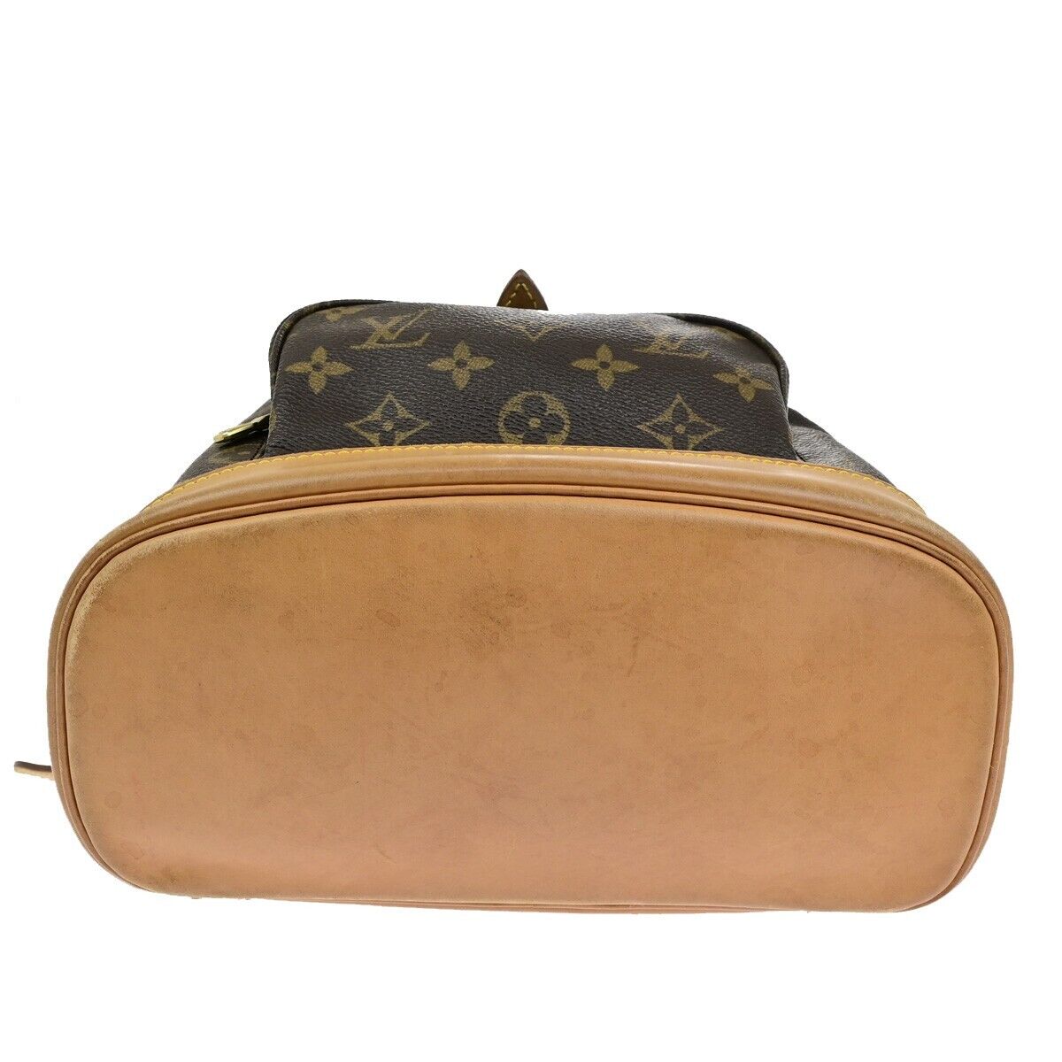 LOUIS VUITTON Montsouris MM Backpack Bag Monogram Leather Brown M51136 21ED423