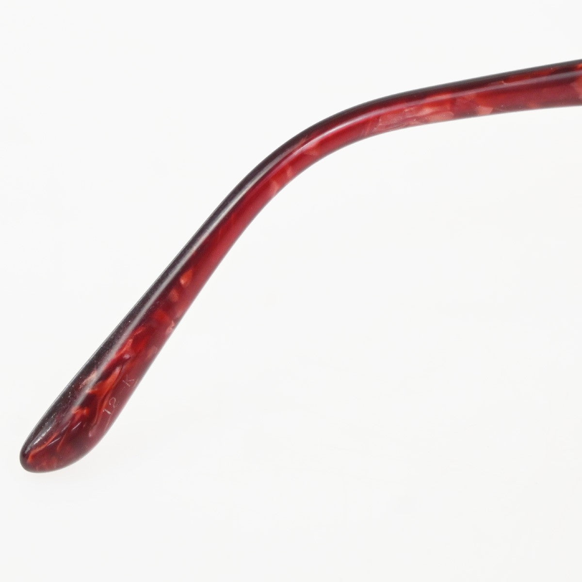 Chopard Glasses Eye Wear Plastic Metal Rhinestone Red Silver VCH841J 01CA894