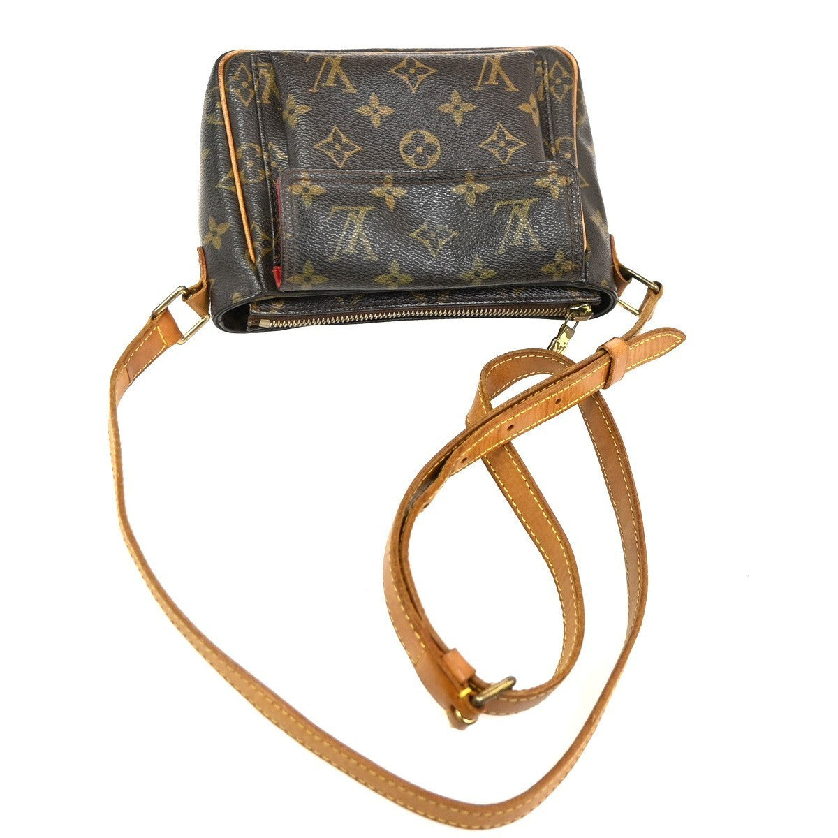 LOUIS VUITTON Viva Cite PM Shoulder Bag Monogram Leather Brown M51165 99TA530
