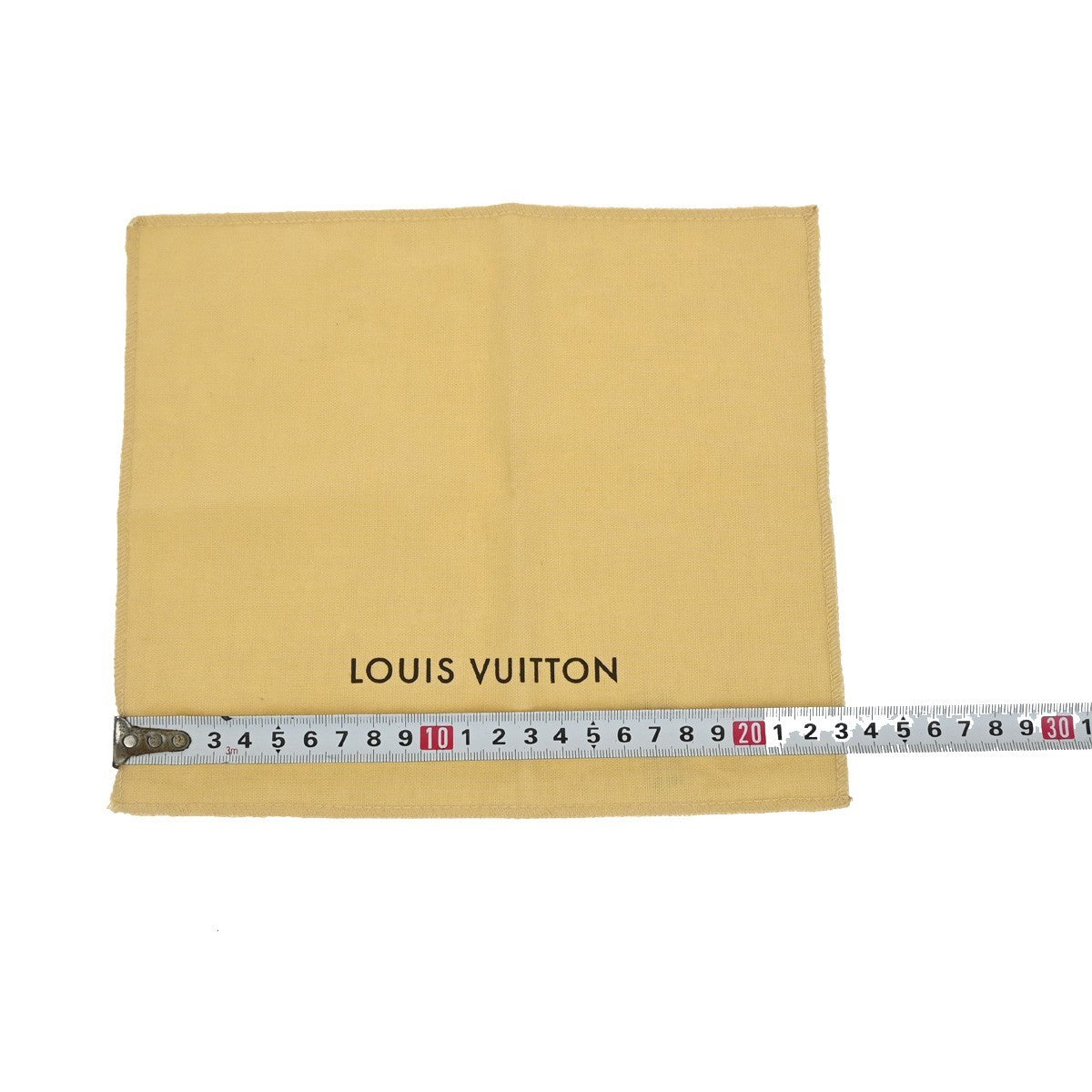 LOUIS VUITTON Logo 10 Set Dust Bag Drawstring Canvas Cotton Beige Brown 09KC806