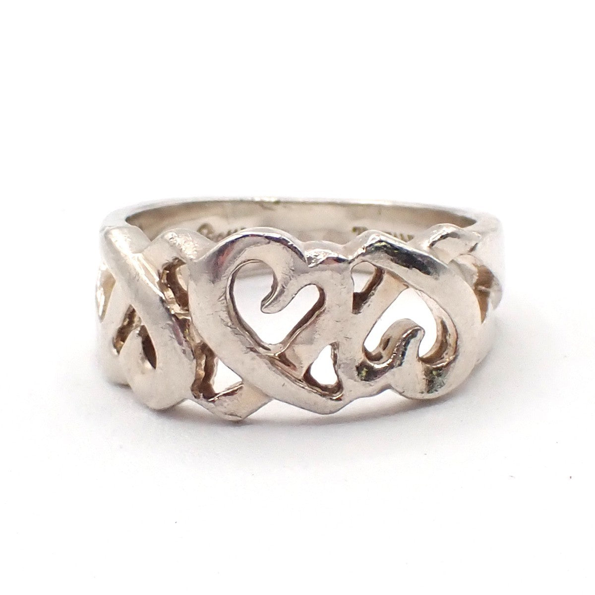 Tiffany & Co. Paloma Triple Loving Heart Ring JP12 US6.5 Silver 925 07EG104