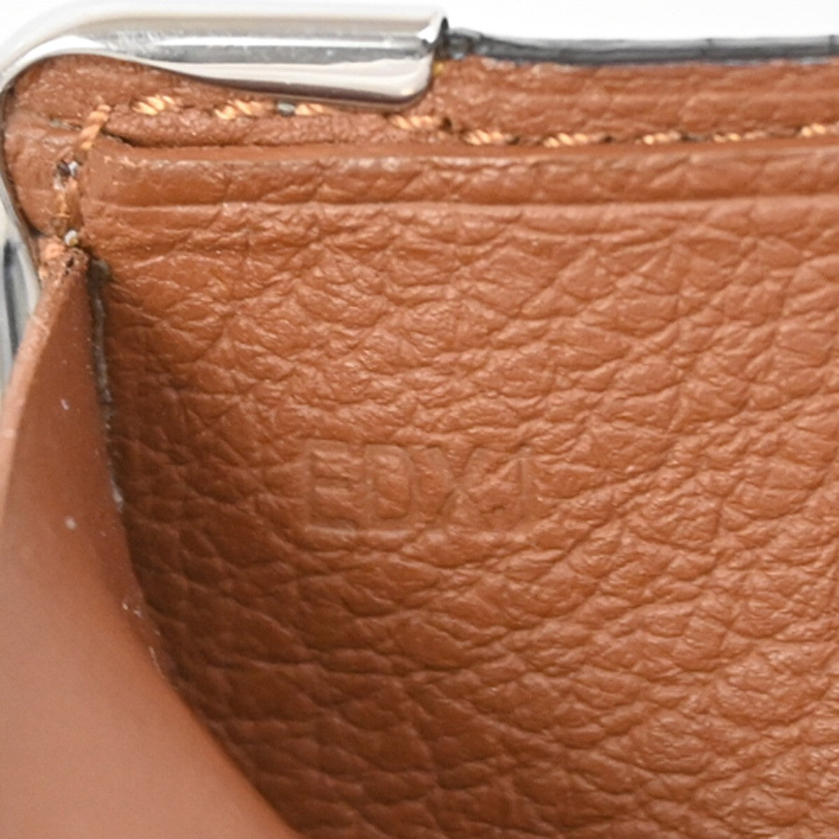 Must De Cartier 2C Logo Bifold Compact Wallet Leather Brown SHW 01EE270
