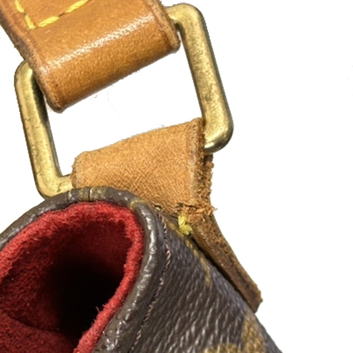 LOUIS VUITTON LV Tambourine Shoulder Bag Monogram Leather Brown M51179 73HC027