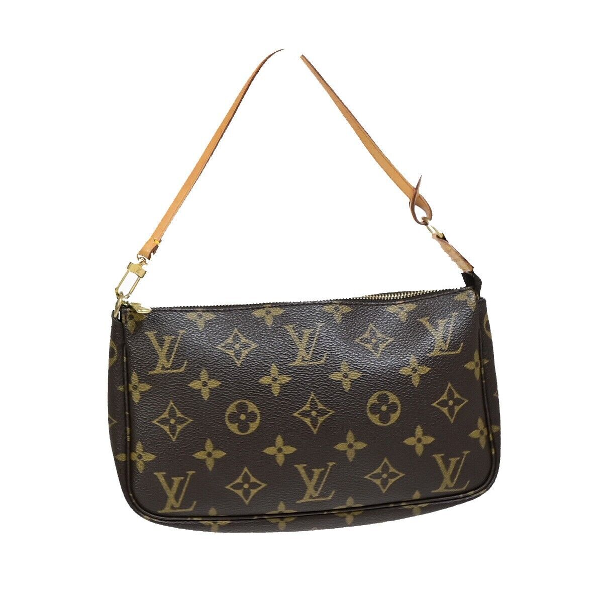 LOUIS VUITTON Pochette Accessoires Hand Bag Monogram Leather BN M51980 90EB453