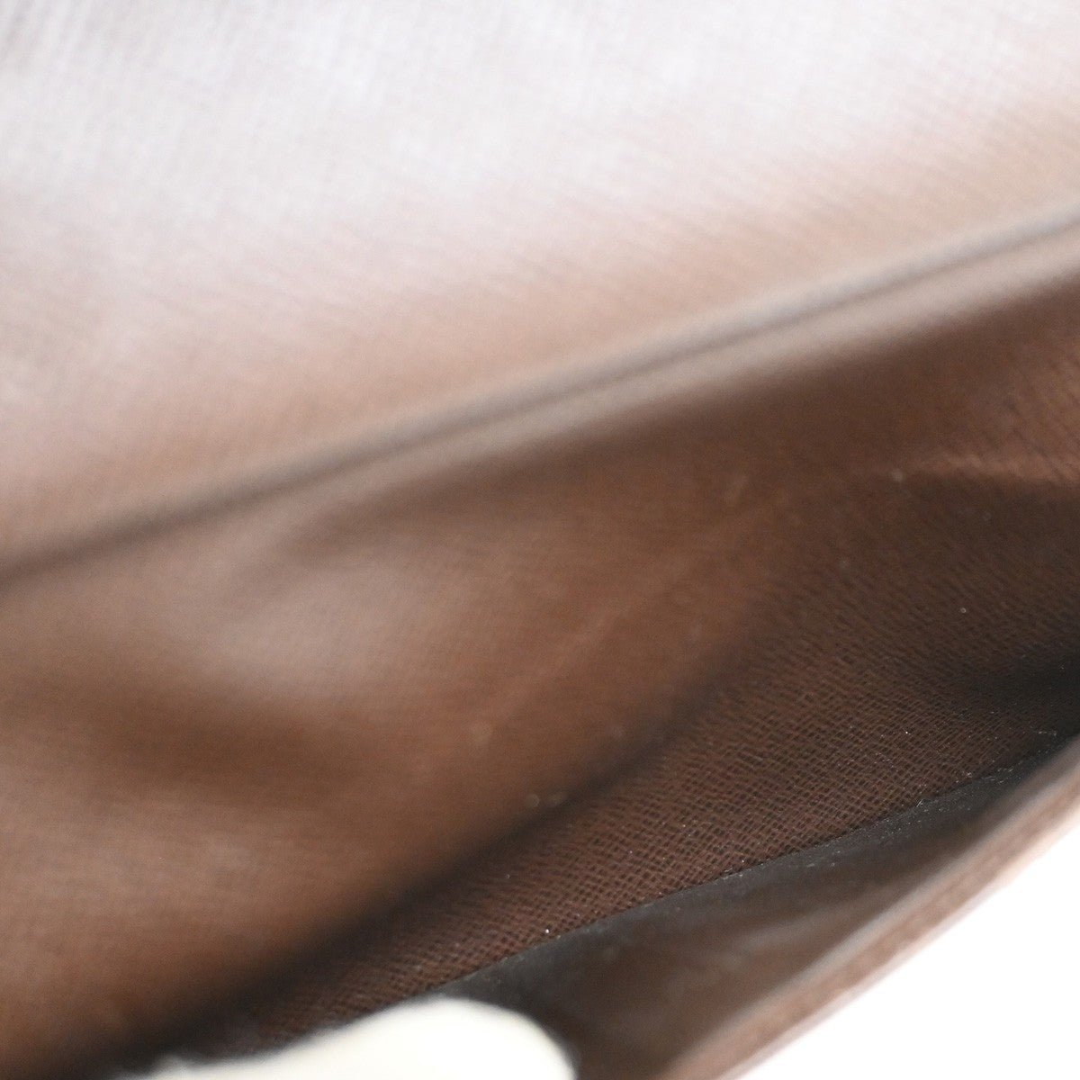 LOUIS VUITTON  Porte Tresor Etui Papier Wallet Damier Ebene Brown N61202 02DA168