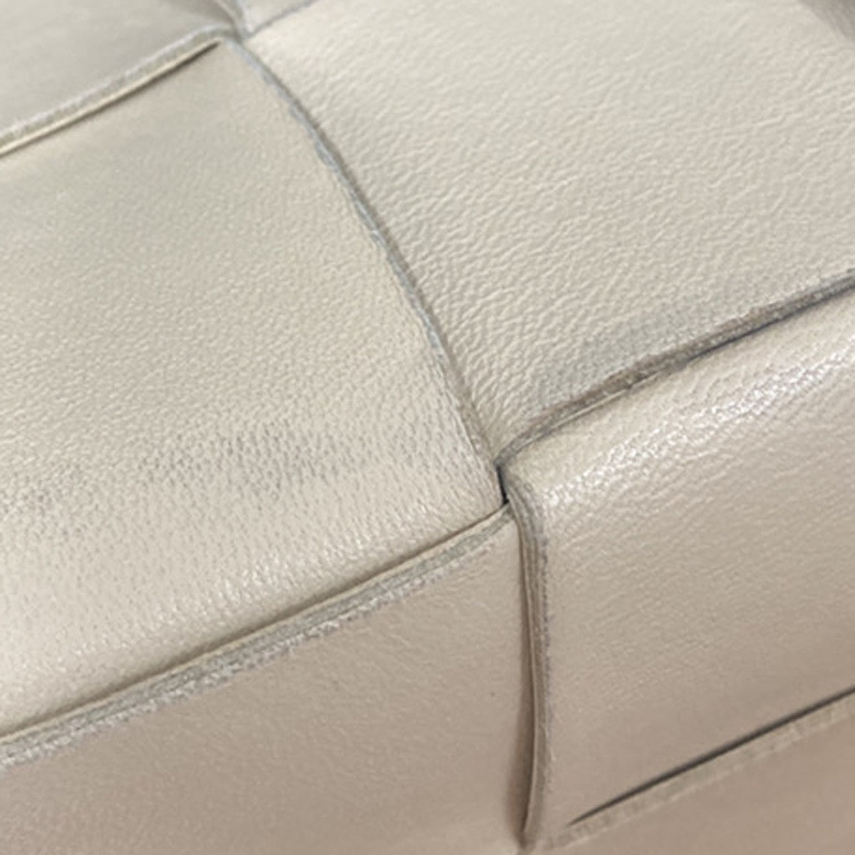 BOTTEGA VENETA Cassette Bucket Drawstring Shoulder Bag Leather Beige 95RF957