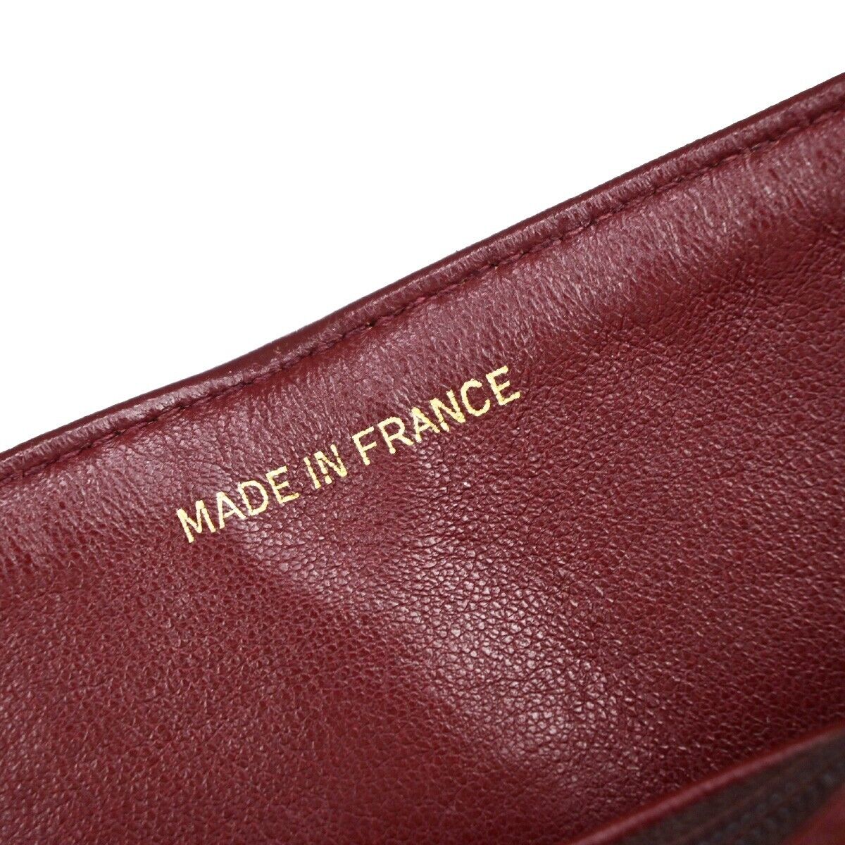 CHANEL Matelasse 25 Double Flap Chain Shoulder Bag Leather BK Vintage 344RK671