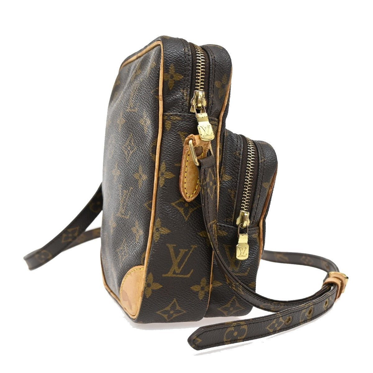 LOUIS VUITTON Amazon Shoulder Bag Monogram Leather Brown M45236 30TA041