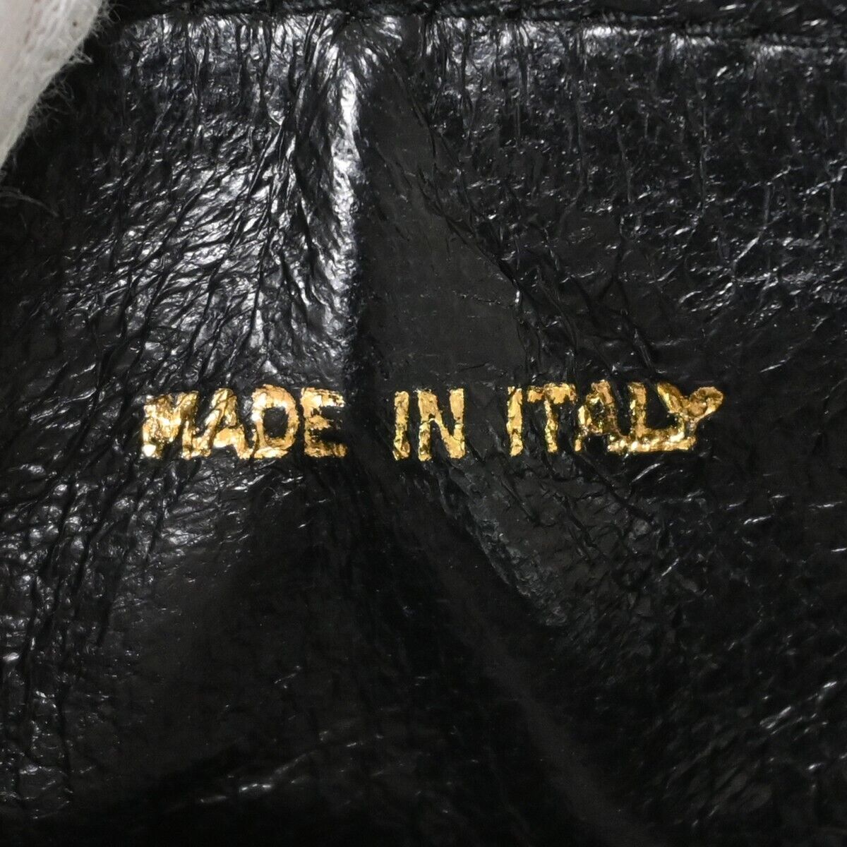 CHANEL CC Logo Mini Matelasse Shoulder Bag Suede Leather Black Gold 691HB551