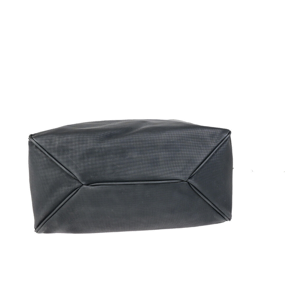 BOTTEGA VENETA Logo Intrecciato Travel Hand Bag PVC Canvas Leather Black 67YG558