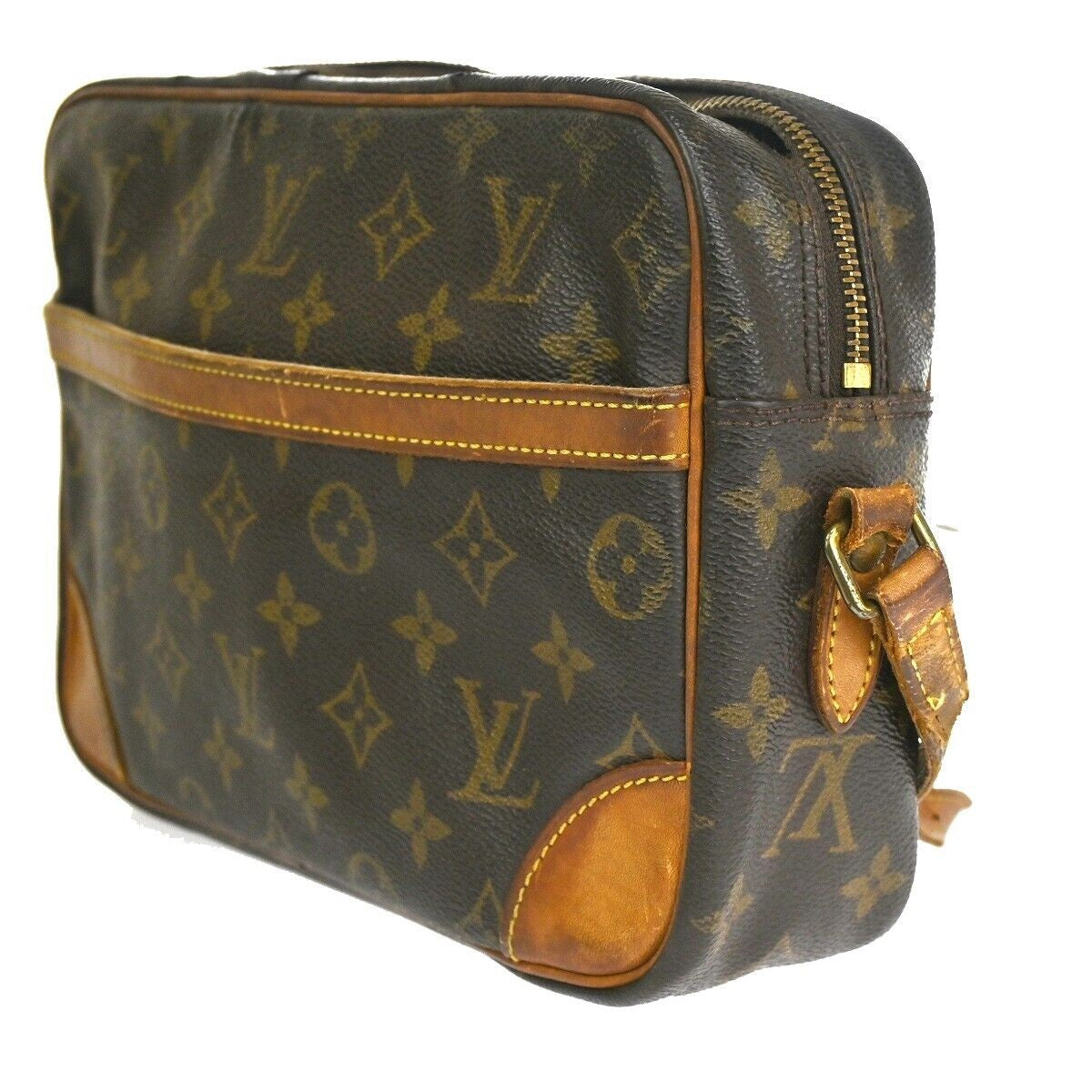 LOUIS VUITTON Trocadero 27 Shoulder Bag Monogram Leather Brown M51274 68YA913