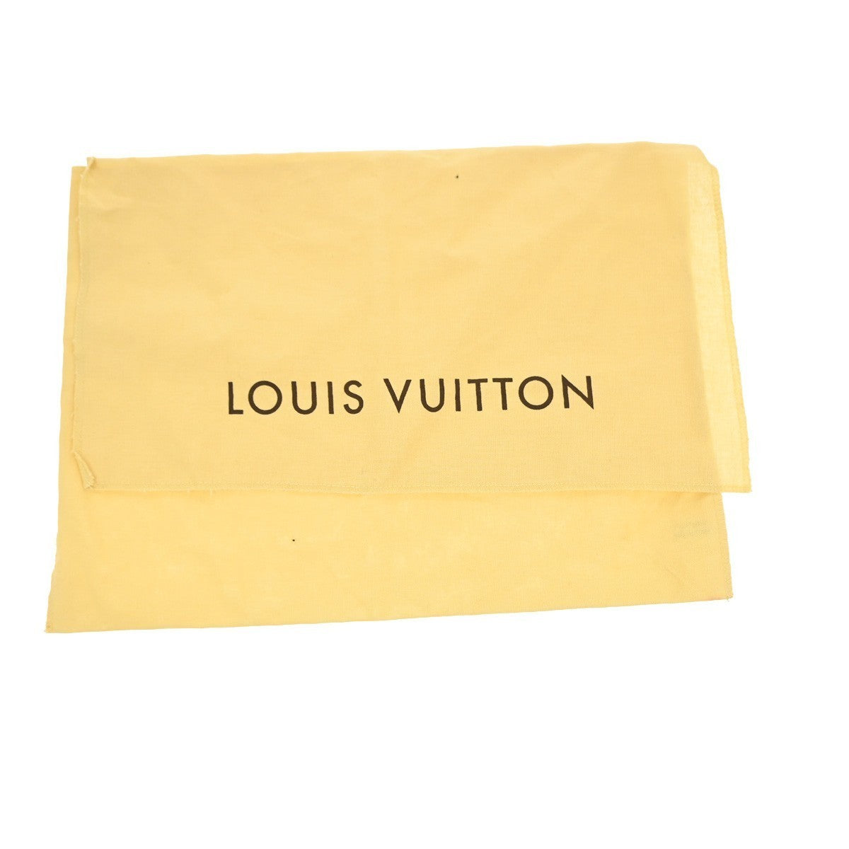 LOUIS VUITTON Logo 10 Set Dust Bag Drawstring Canvas Cotton Beige Brown 09TA385