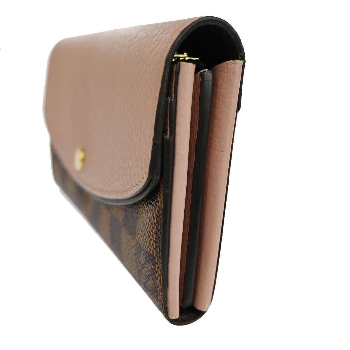 LOUIS VUITTON Damier Portefeuille Normandy Wallet Purse Pink N61262 33SH396