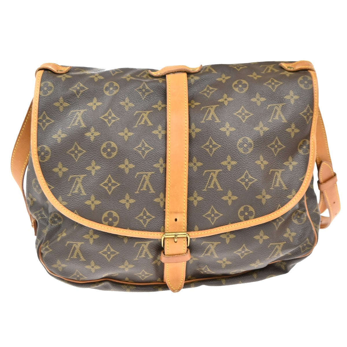 LOUIS VUITTON Saumur 35 Shoulder Bag Monogram Leather BN France M42254 71EG373