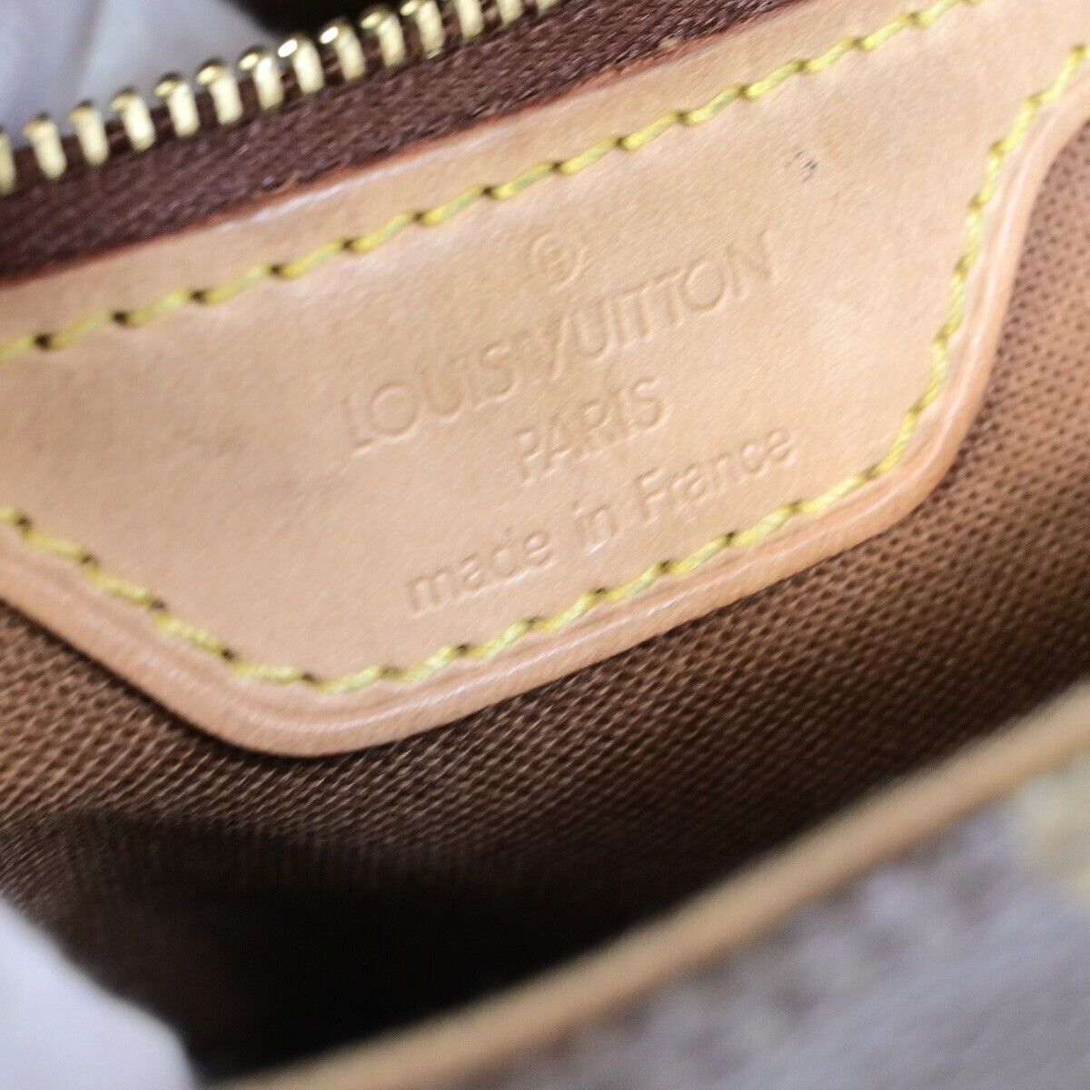 LOUIS VUITTON Mini Looping Hand Bag Monogram Leather Brown France M51147 91FA756