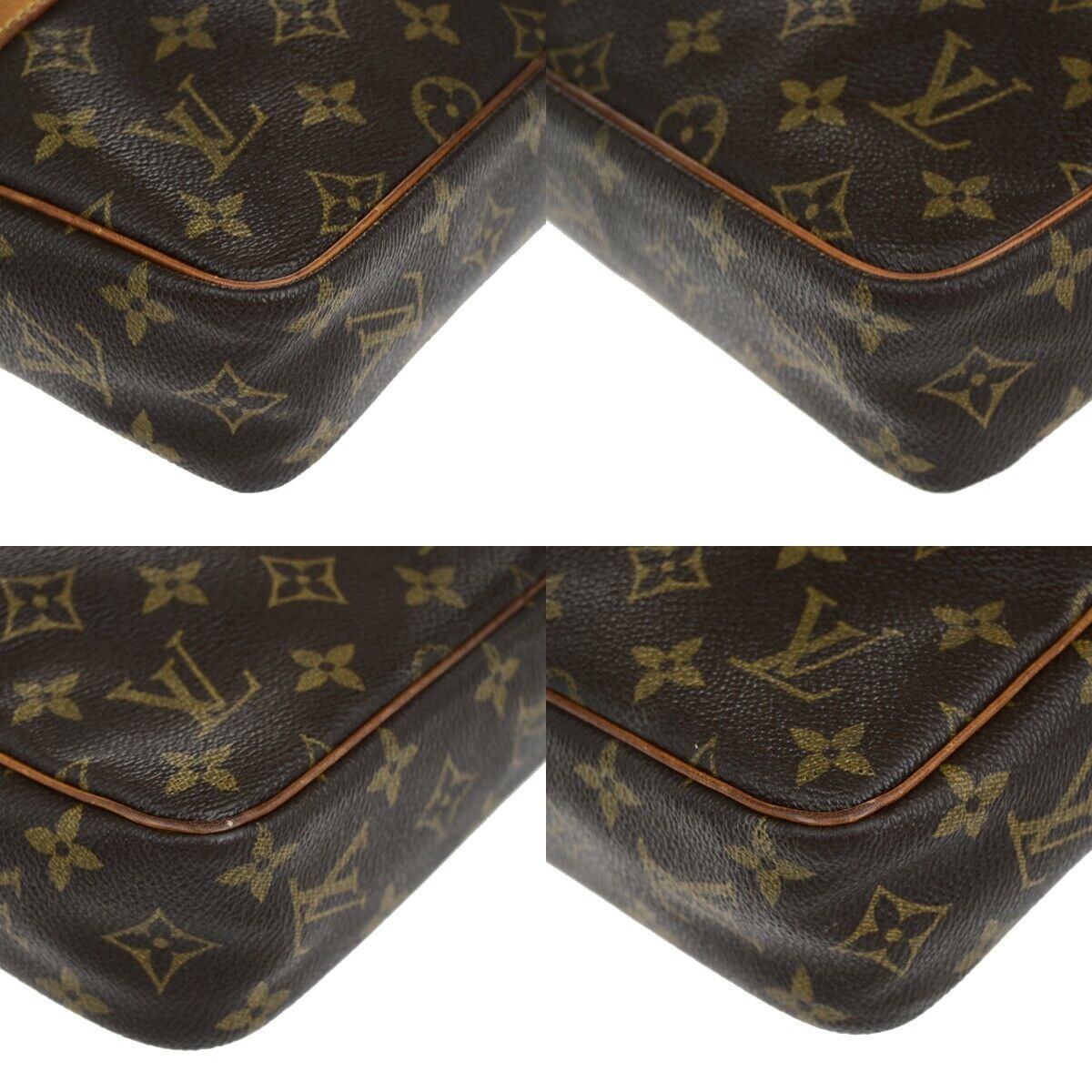 LOUIS VUITTON Compiegne 23 Clutch Hand Bag Monogram Leather Brown M51847 68EC900