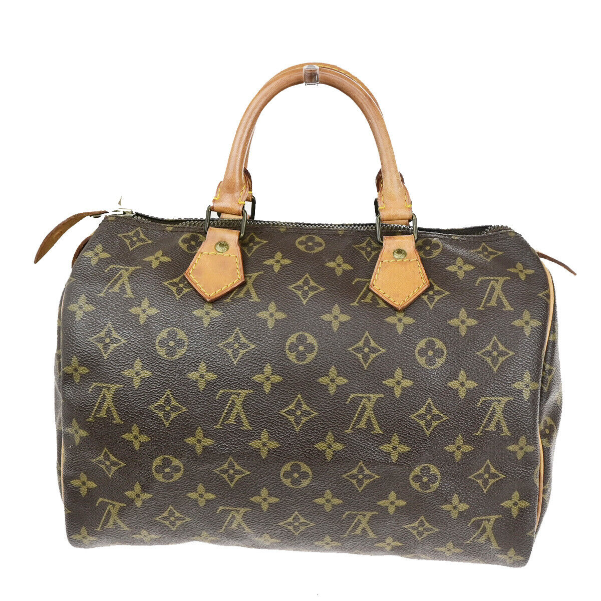 LOUIS VUITTON Speedy 30 Travel Hand Bag Monogram Leather Brown M41526 73SJ490