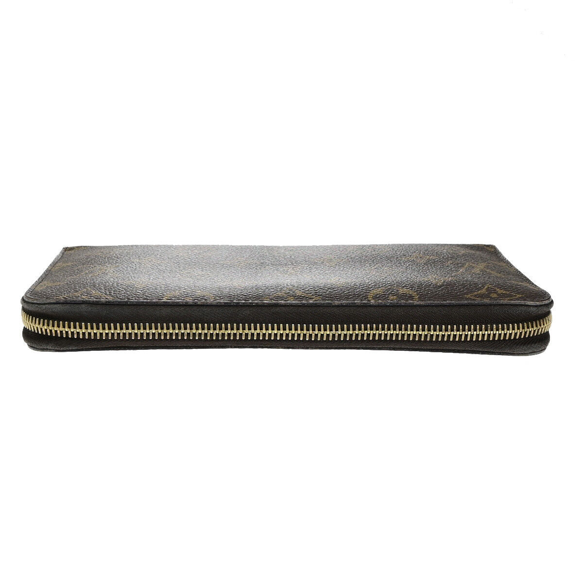 LOUIS VUITTON Zippy Organizer Long Wallet Monogram Leather Brown M62581 38YG746