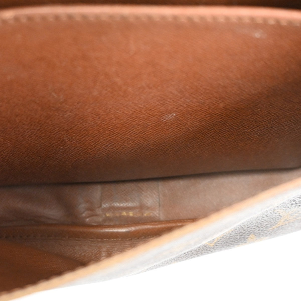 LOUIS VUITTON Cartouchiere MM Shoulder Bag Monogram Leather Brown M51253 37CA969