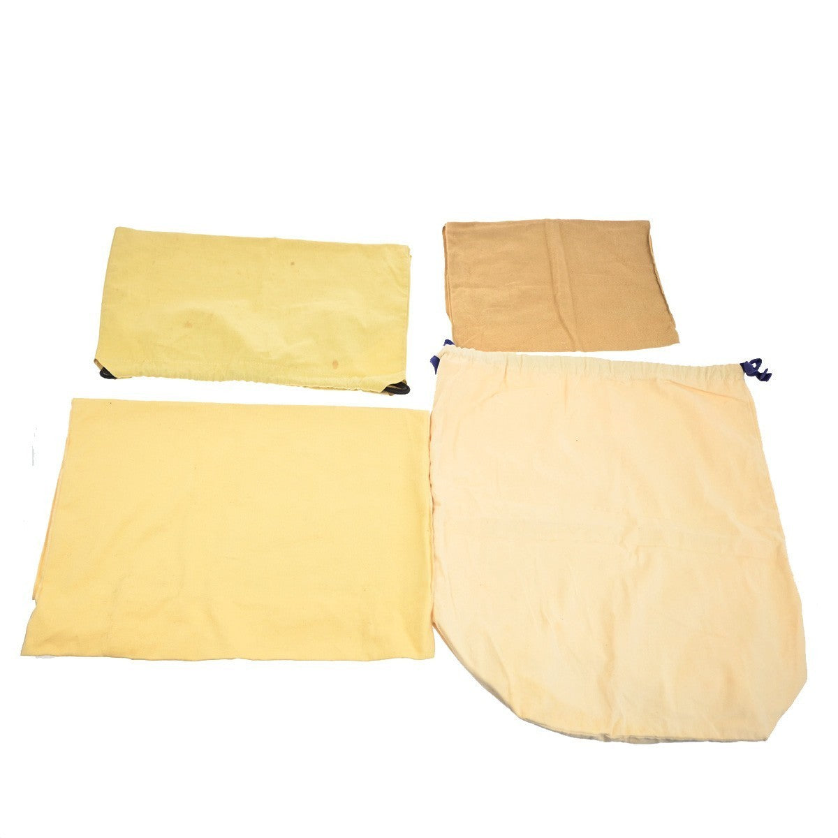 LOUIS VUITTON Logo 10 Set Dust Bag Drawstring Canvas Cotton Beige Brown 09KB918