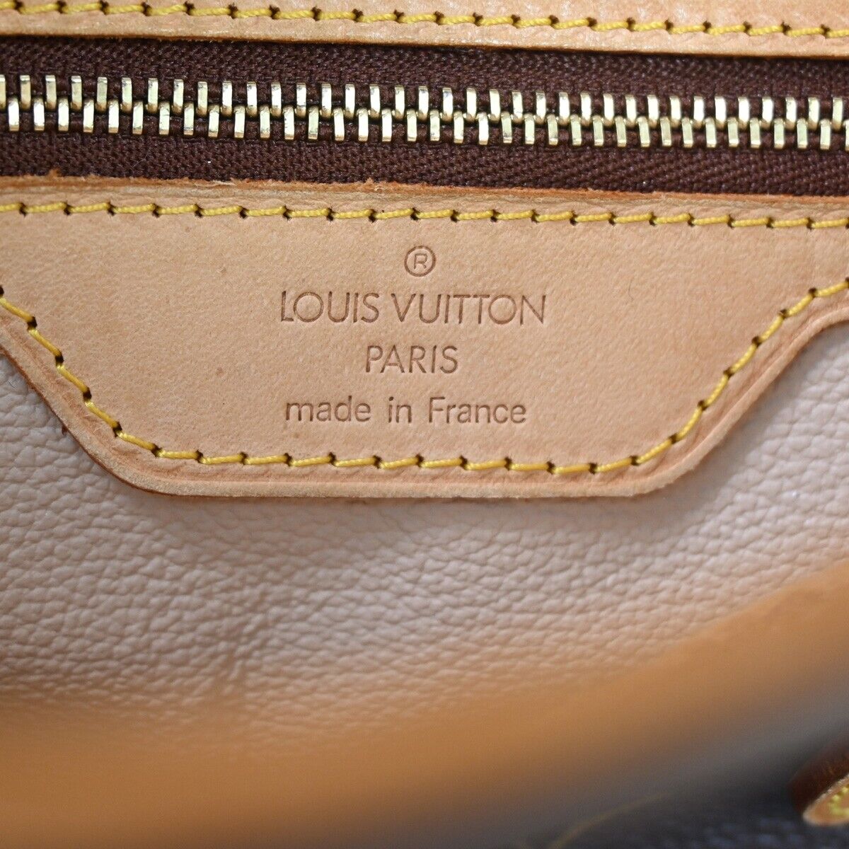 LOUIS VUITTON BUCKET PM Shoulder Tote Bag Monogram Leather Brown M42238 98SH015