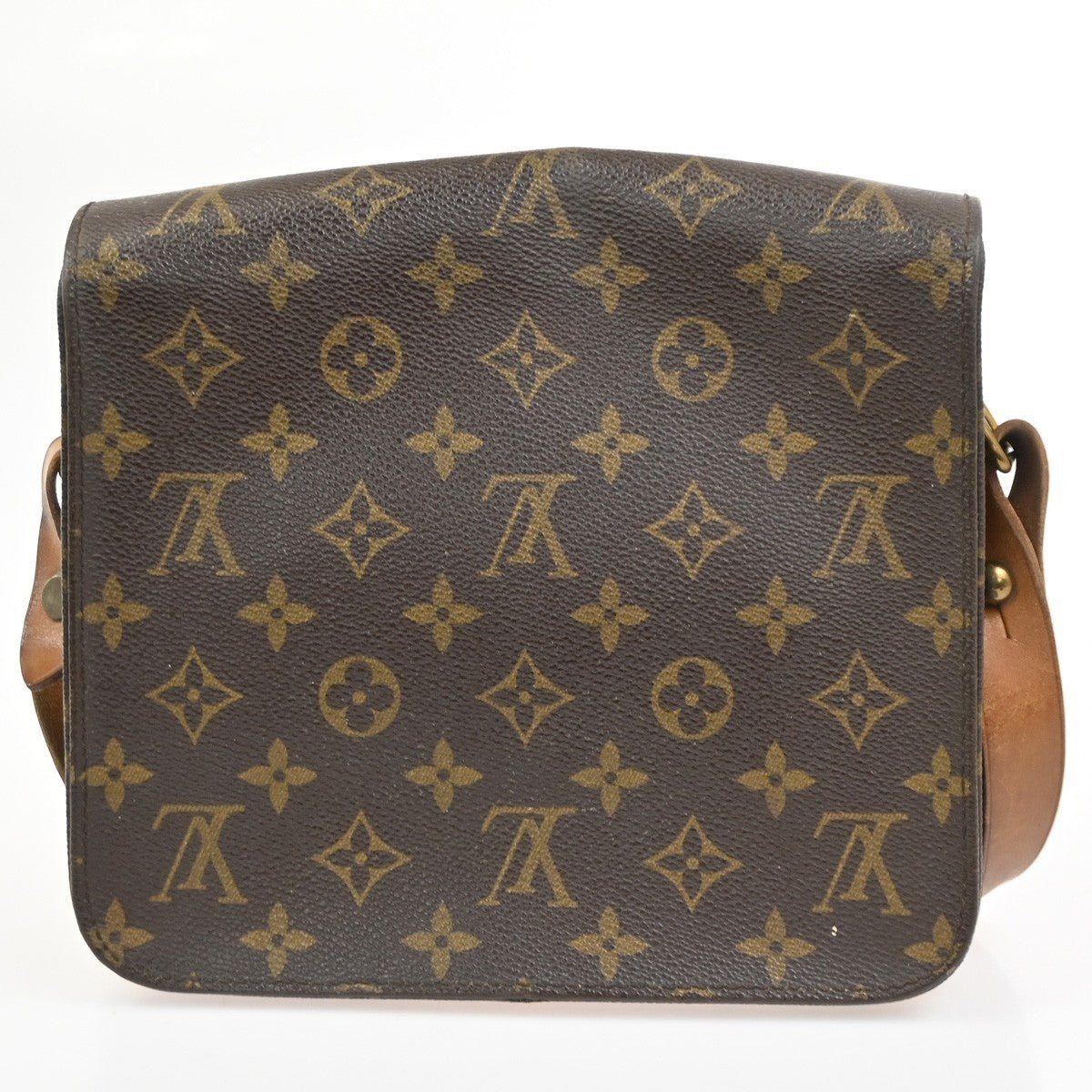 LOUIS VUITTON Cartouchiere MM Shoulder Bag Monogram Leather Brown M51253 30CA972