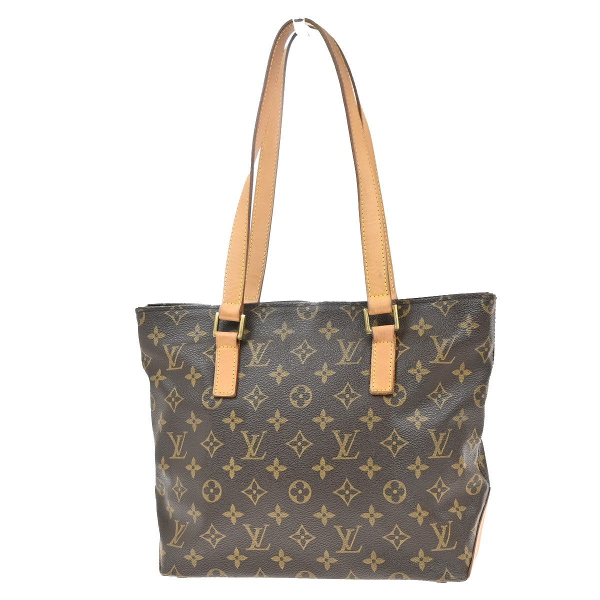 LOUIS VUITTON Cabas Piano Shoulder Bag Monogram Leather Brown M51148 16MA253