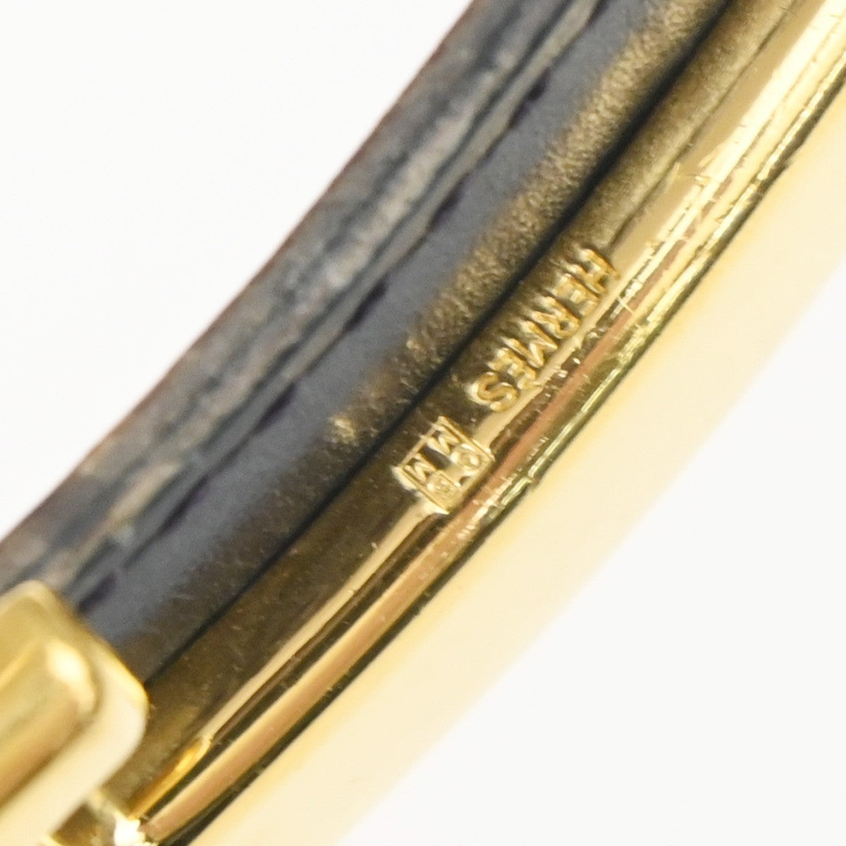 HERMES Constance H Logo Reversible Buckle Belt Leather Size 70 BK BN GHW 38RQ047