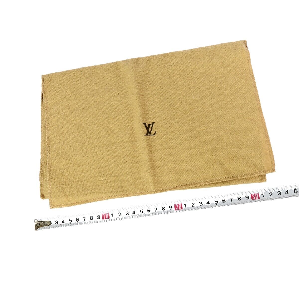 LOUIS VUITTON Logo 10 Set Dust Bag Drawstring Canvas Cotton Beige Brown 09FA768