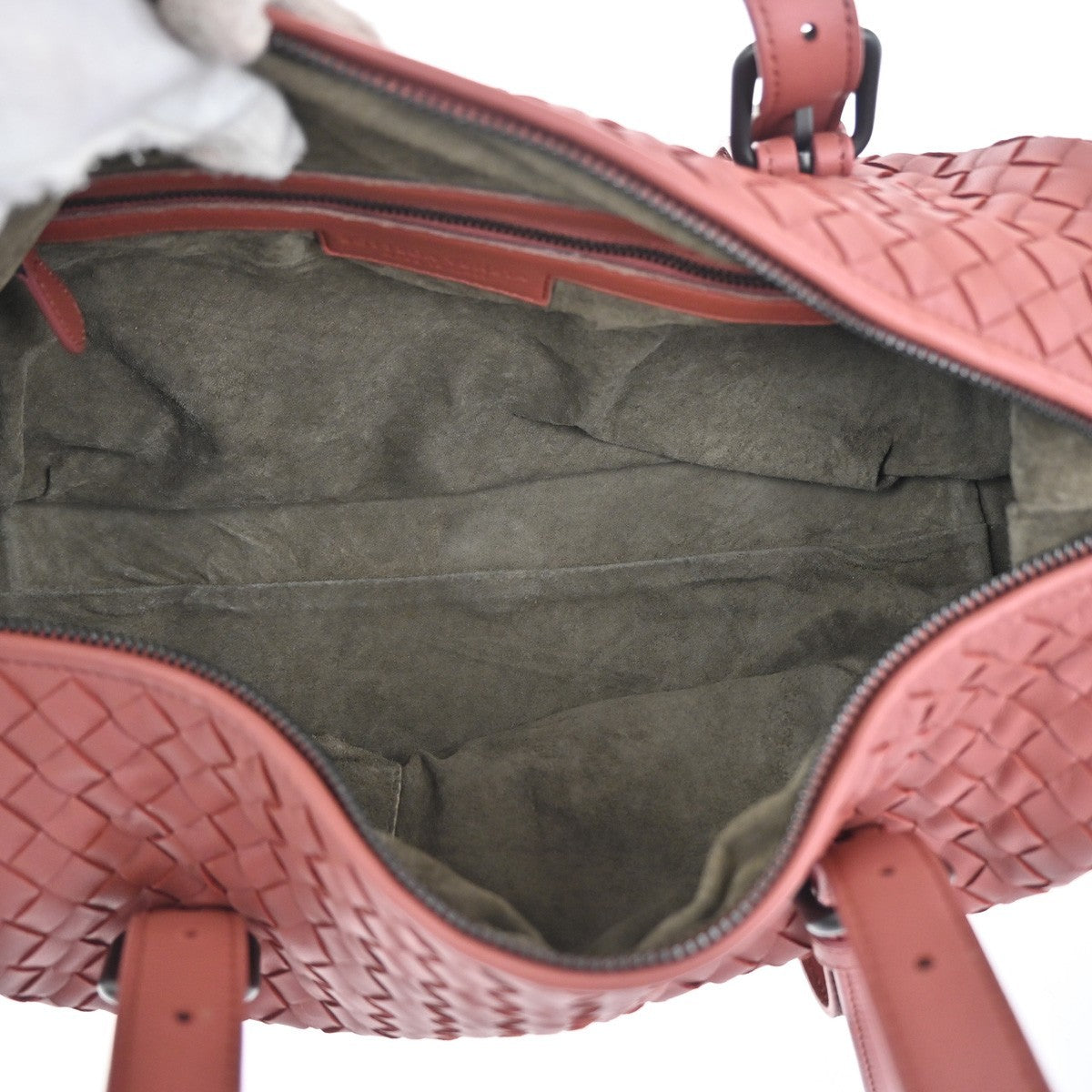 BOTTEGA VENETA Intrecciato Montaigne Shoulder Handbag Leather Pink Italy 53RL748