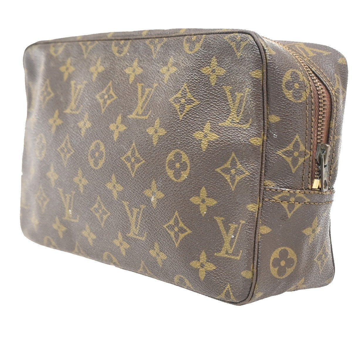 LOUIS VUITTON Trousse Toilette 28 Clutch Hand Bag Monogram Brown M47522 04MA282