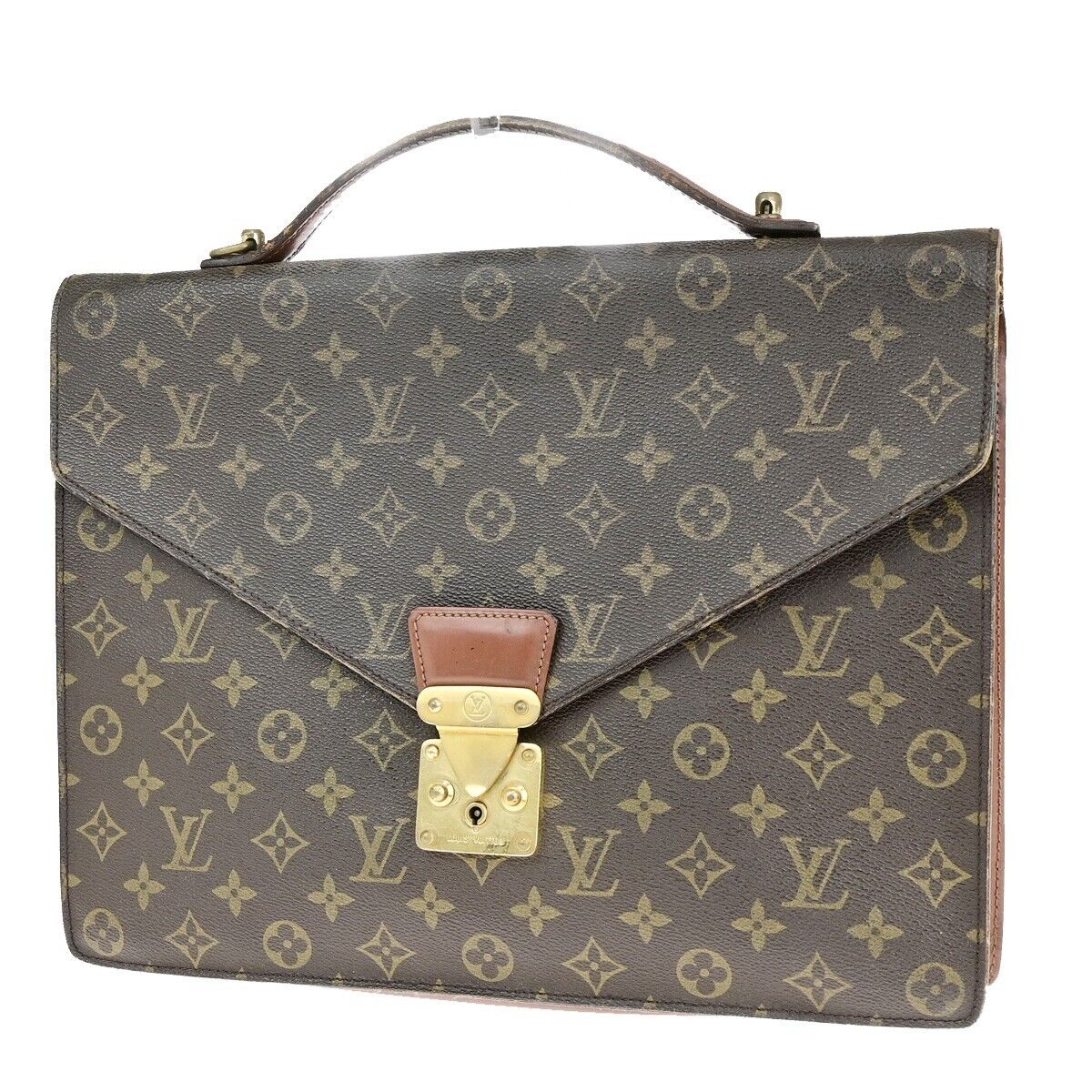 LOUIS VUITTON Porte Documents Bandouliere Hand Bag Monogram Brown M53338 05EC715