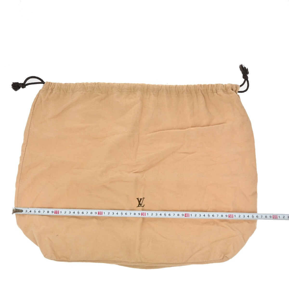 LOUIS VUITTON Logo 10 Set Dust Bag Drawstring Canvas Cotton Beige Brown 09EE127
