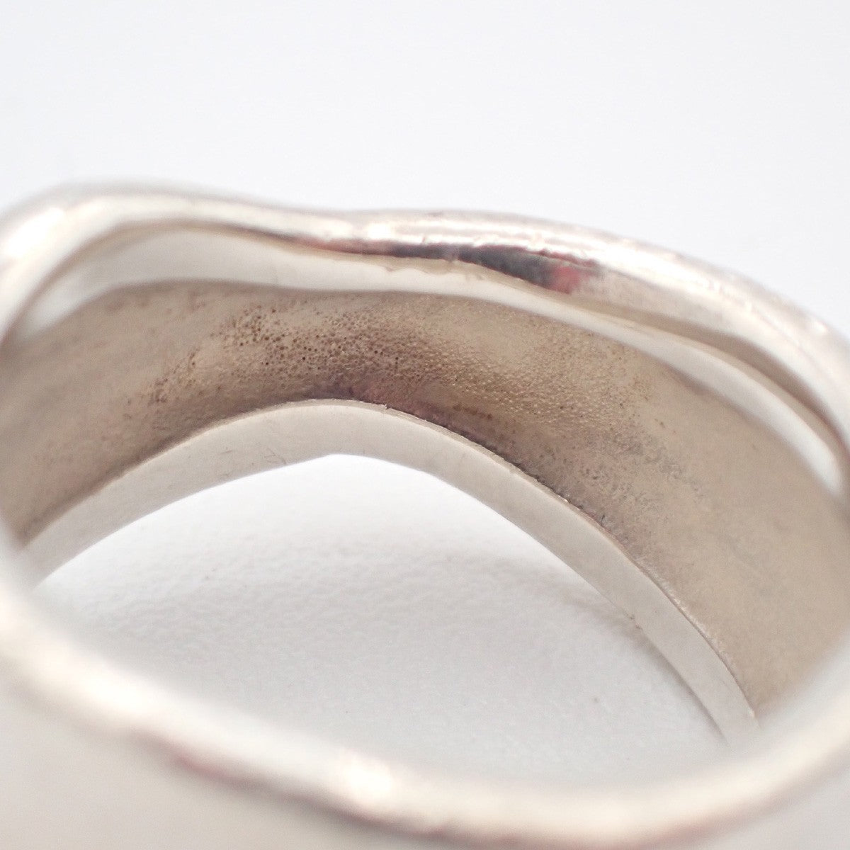 Tiffany & Co. Logo Leaf Ring JP 16 US 8 Silver 925 01KC376