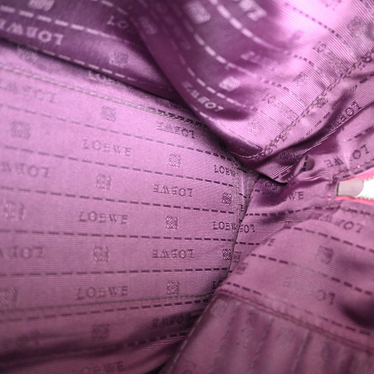 LOEWE  LOGO Heritage Shoulder Bag Leather Pink SHW Spain 35TA441