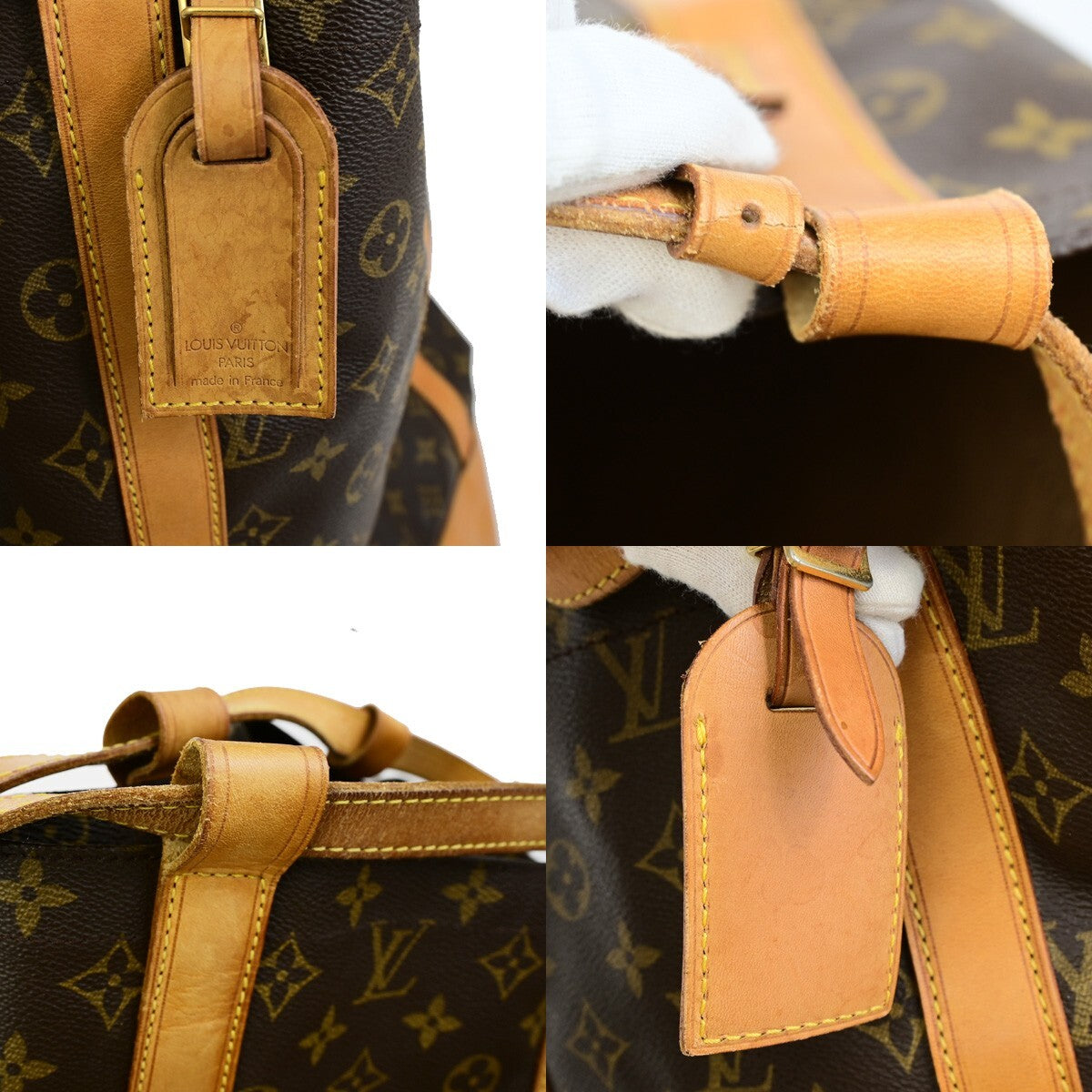 LOUIS VUITTON LV Randonnee GM Shoulder Bag Monogram Leather Brown M42244 11EE124