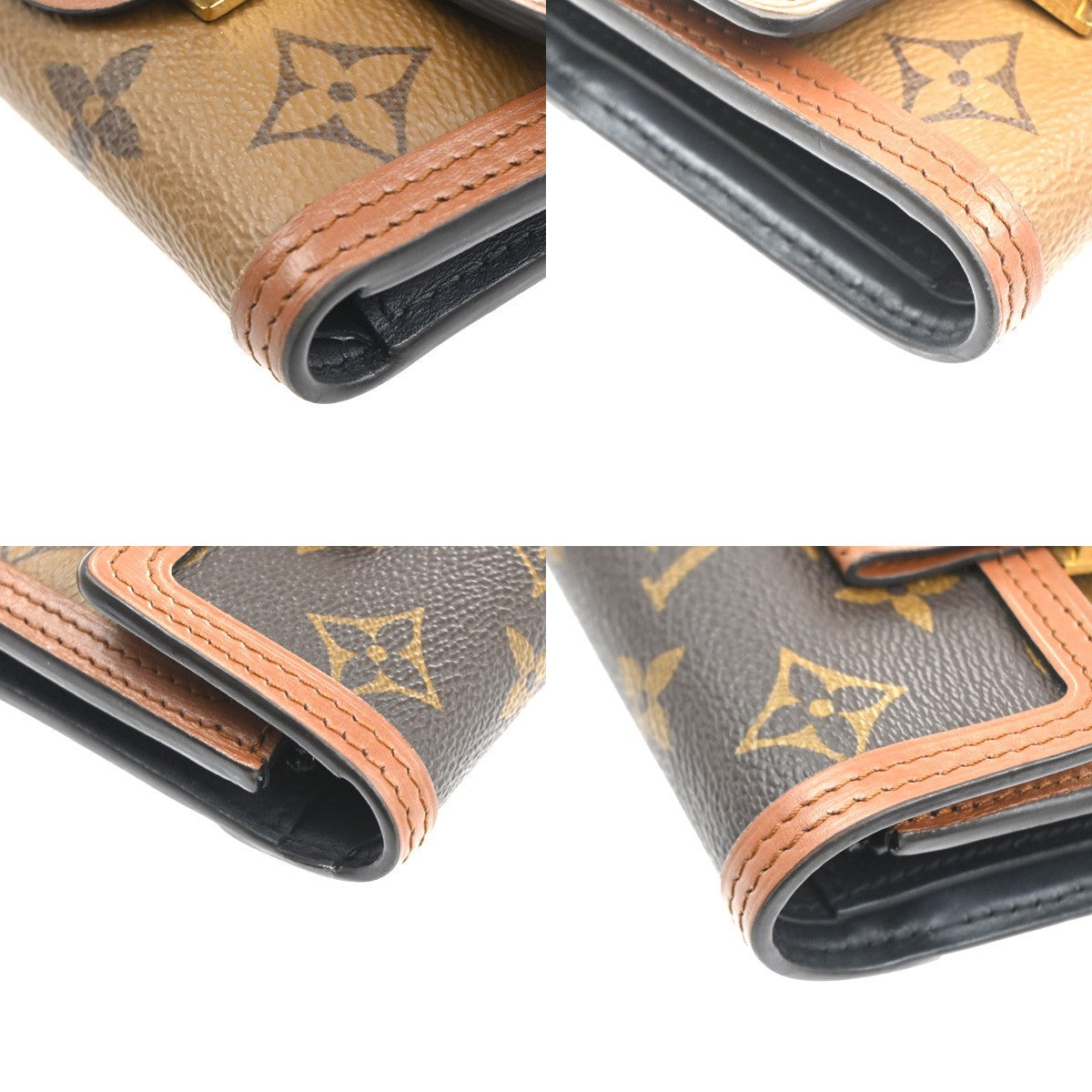 LOUIS VUITTON Dauphine Compact Wallet Monogram Reverse Leather M68725 83CA637