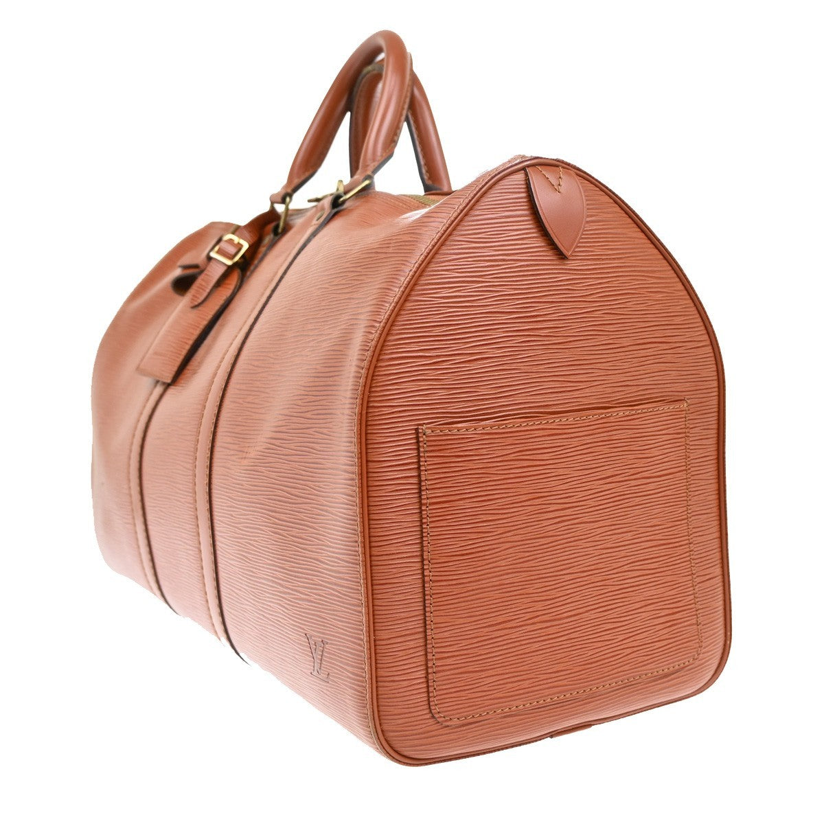 LOUIS VUITTON LV Logo Keepall45 Boston Hand Bag Epi Leather M42973 77RL415