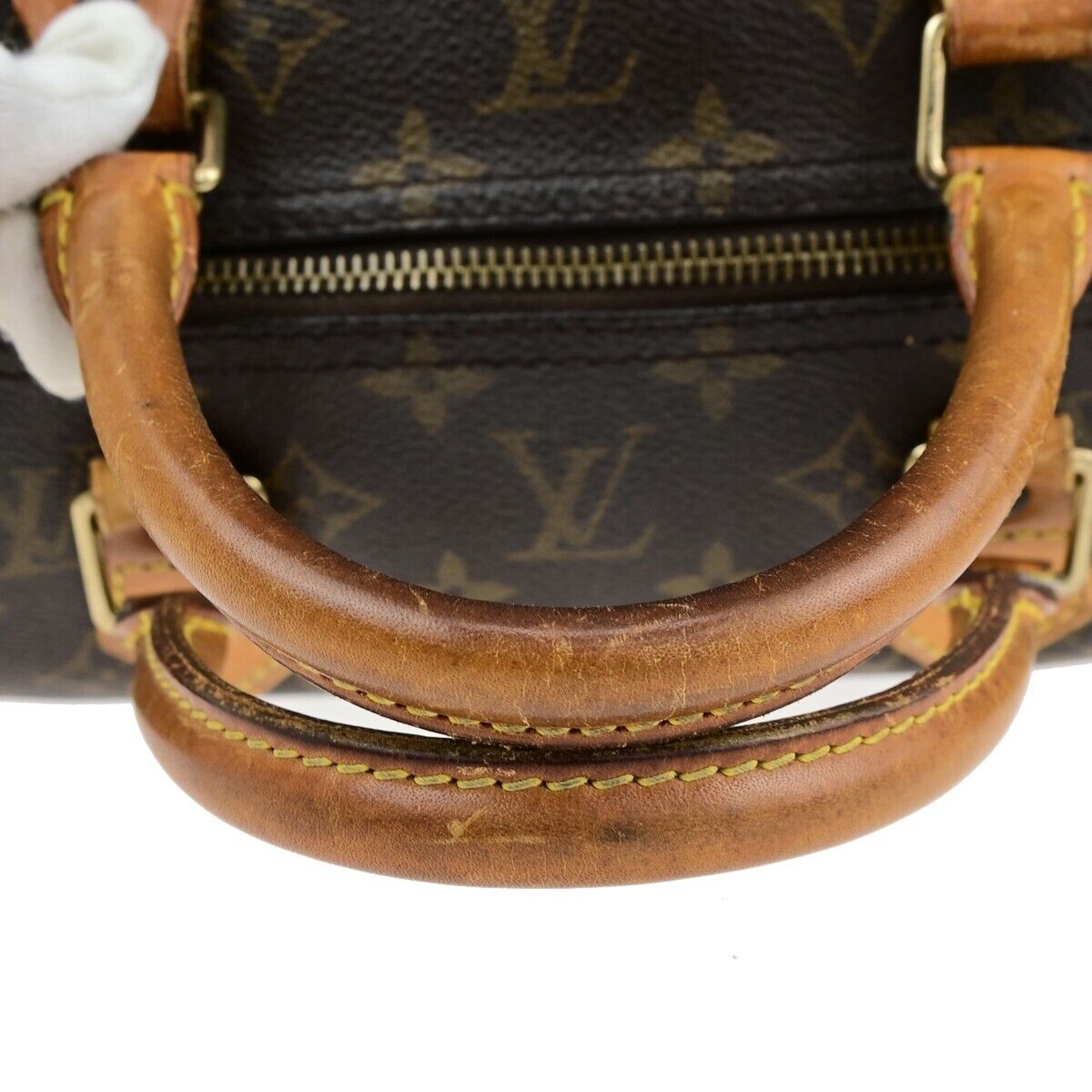 LOUIS VUITTON Speedy 40 Travel Hand Bag Monogram Leather Brown M41522 69ED122