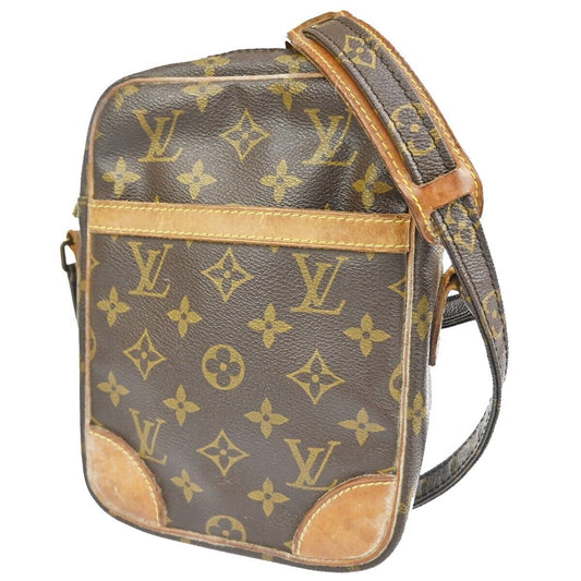 LOUIS VUITTON Danube Shoulder Bag Monogram Leather Brown France M45266 64FA199