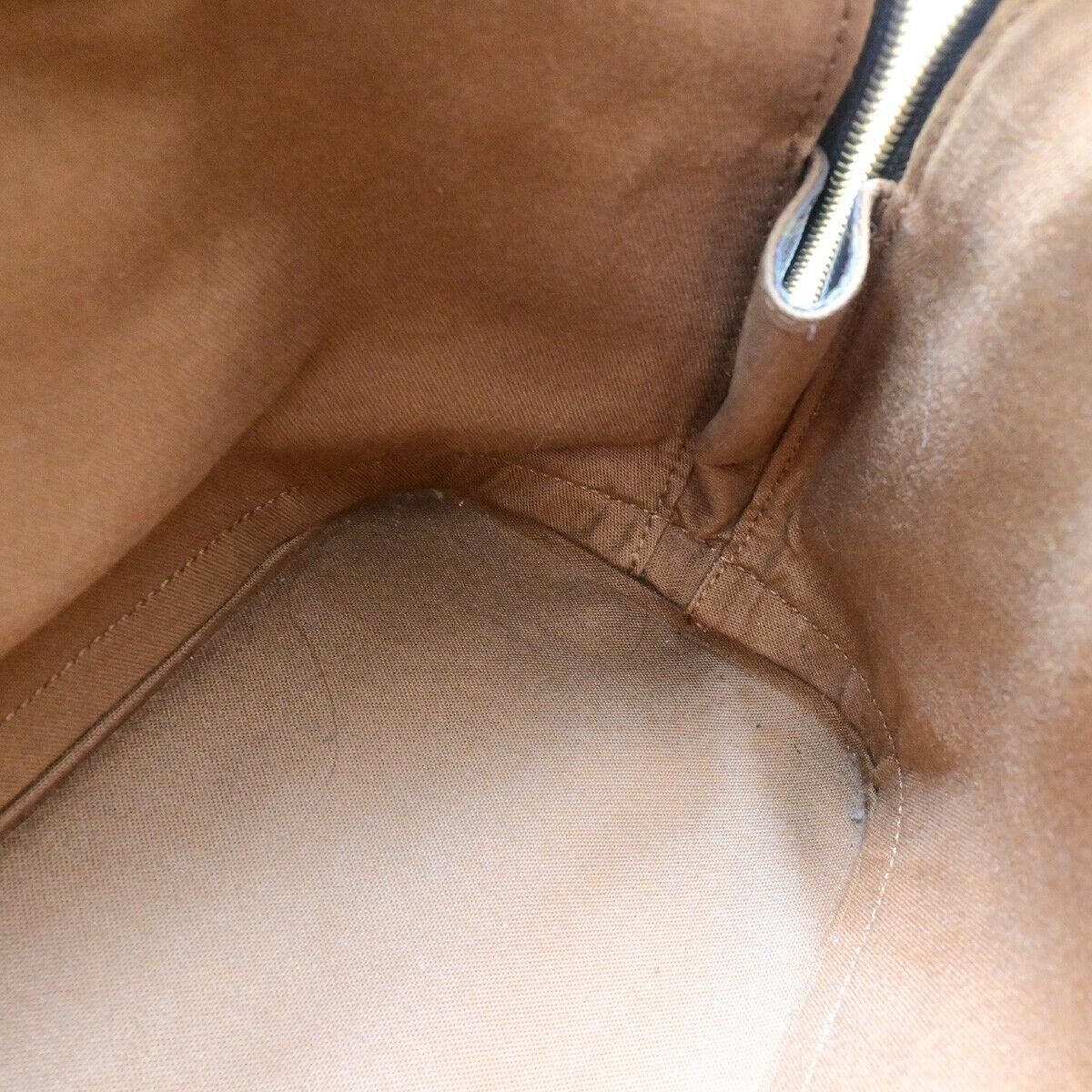 LOUIS VUITTON LV Logo Alma Hand Bag Monogram Leather Brown U.S.A. M51130 39EB645