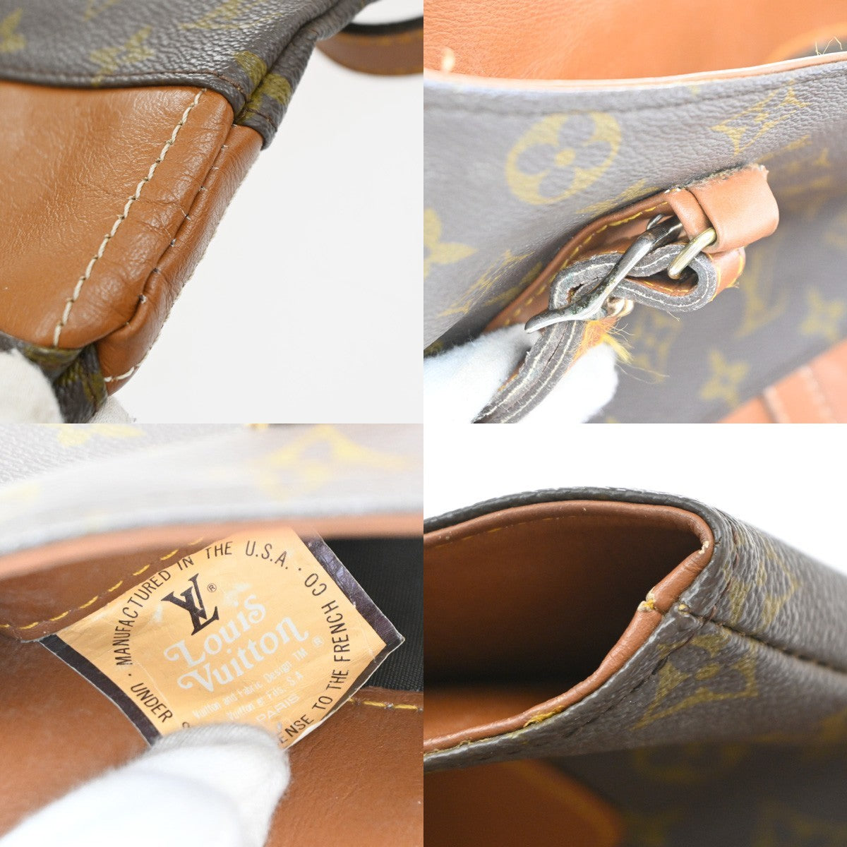 LOUIS VUITTON Bucket GM Hand Bag Monogram Leather Brown USA T42236 66SA071