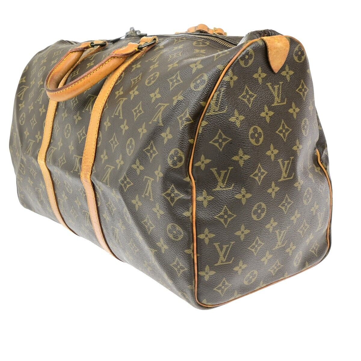 LOUIS VUITTON Keepall 50 Travel Hand Bag Monogram Leather Brown M41426 86ED943