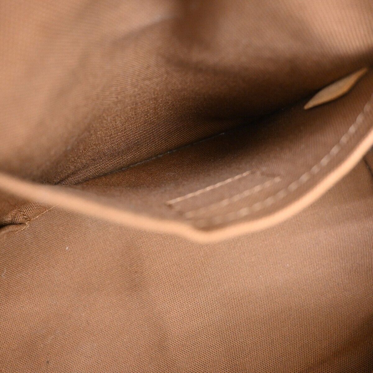 LOUIS VUITTON Rivette Shoulder Bag Studs Monogram Leather Brown M40140 21YE234