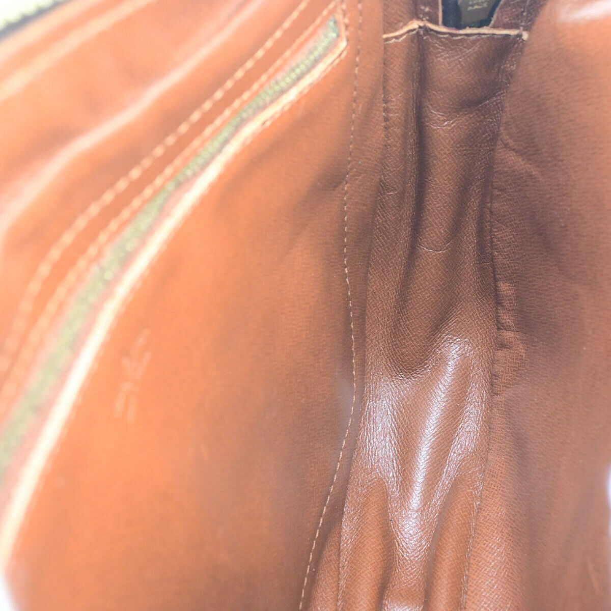 LOUIS VUITTON Jeune Fille GM Shoulder Bag Monogram Leather Brown M51225 37YG600