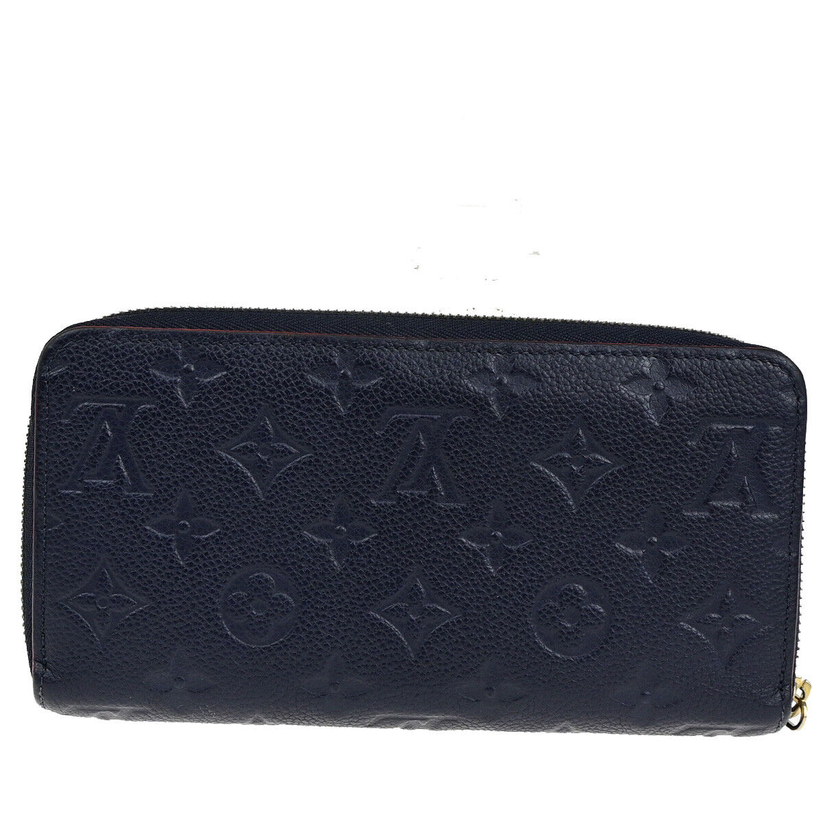 LOUIS VUITTON Zippy Wallet Long Purse Monogram Empreinte Blue M62121 88YG744