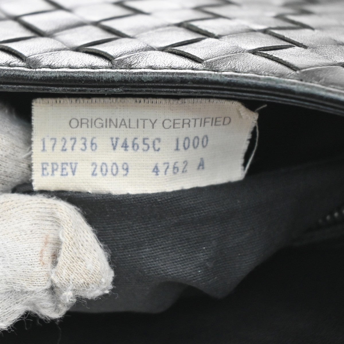 BOTTEGA VENETA Intrecciato Shoulder Bag Leather Black Italy 172736 12RL630