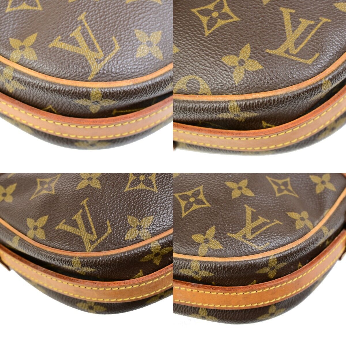 LOUIS VUITTON Jeune Fille PM Shoulder Bag Monogram Leather Brown M51227 80ED003