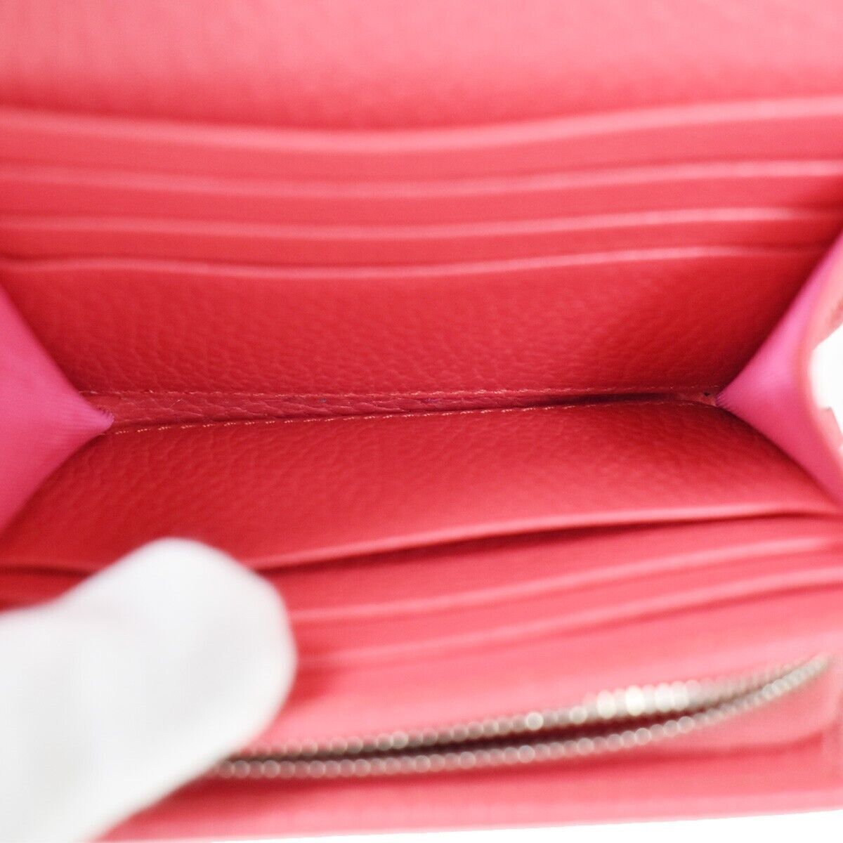 GUCCI Marmot GG Logos Bifold Wallet Purse Leather Pink Made In Italy 85RG026